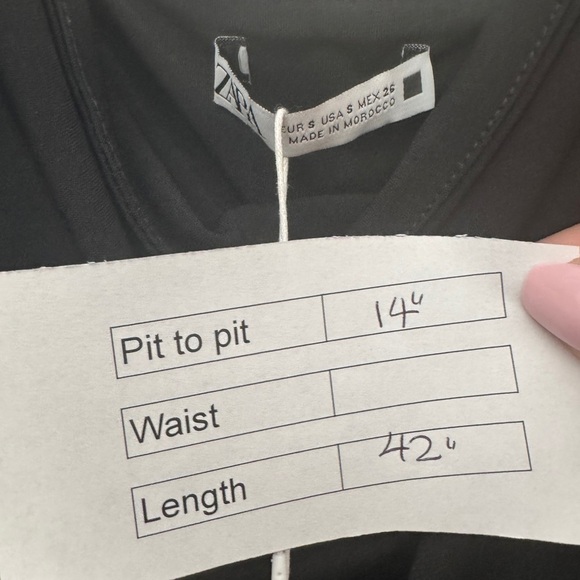 Zara Cowl Neck Sleeveless Dress Black - Picture 11 of 11